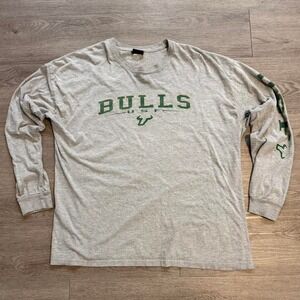 Vintage 90s USF Bulls Long Sleeve Shirt XL XXL TSI Sportswear South Florida More